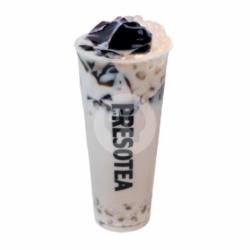 Roasted Hojicha Milk Tea