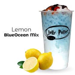 Lemon Blue Ocean Mix ( Jelly Boba Habis )