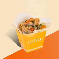 Creamy Salted Egg Chicken Rice