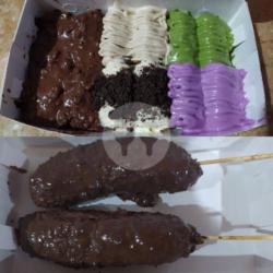 Pisang Nugget Isi 12 Siap Masak   Rasa Choco Crunchy   Green Tea