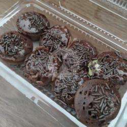 Kue Cubit Coklat Toping Mesis