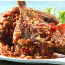 Lauk Bebek Penyet Sambal Bawang