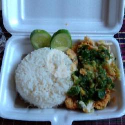 Nasi Ayam Gejrot Ijo