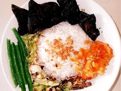 Nasi Paru & Ati Sapi Goreng Sambal Bawang Bang Ojoz, Bambu Kuning