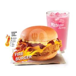 Combo Fire Burger Chicken