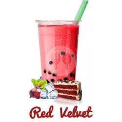 Ice Bubble Red Velvet Plain Spesial Rasa Lebih Tebal Dan Creamy