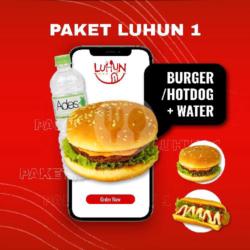 Paket Luhun 1 (burger/hotdog   Water)