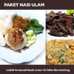 Nasi Ulam   Dendeng   Bakwan