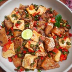 Tumis Ikan Asin Tahu Cabe Ijo