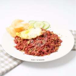 Nasi Goreng Merah   Telor   Teri