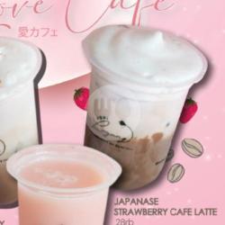 Japanese Strawberry Cafe Latte (cold)