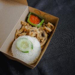 Nasi   Usus Sambal Geprek