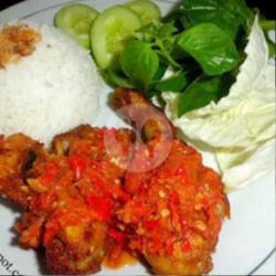 Ayam Penyet   Nasi    Manis Dingin