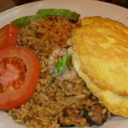 Nasi Goreng Padang Telur Dadar   Bakso