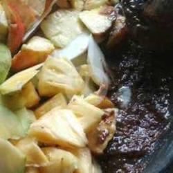 Rujak Petis Tidak Pakai Kacang Sambel Campur