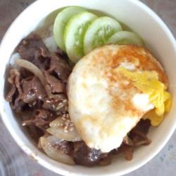 Nasi Beef Teriyaki   Telur Mata Sapi