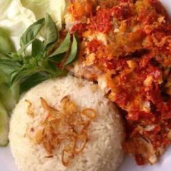 Sepecial Ayam Penyet   Nasi