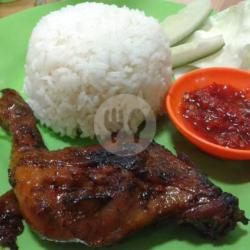 Nasi Ayam Bakar  Paha 1/4