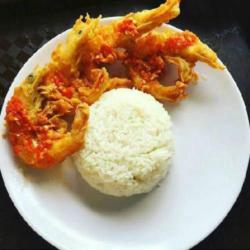 Paket Nasi Udang Geprek