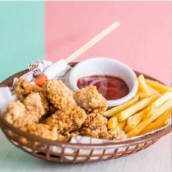 Popcorn Chicken And Fries