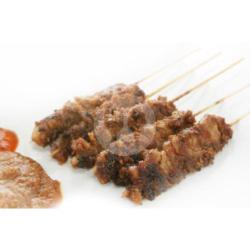 Sate Jamur Tiram Bumbu Kacang