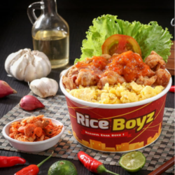 Rice Chicken Pop Sambal Ebi