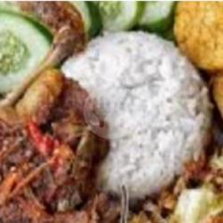 Nasi Ayam Geprek Tahu Tempe Terong Sambal Bawang