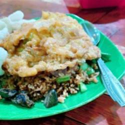 Nasi Mawut Ikan Asin Pete Spesial