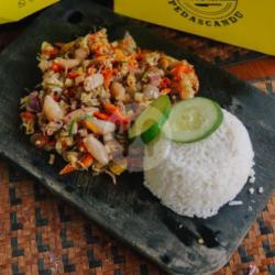 Nasi Baby Cumi Burn Sambal Matah