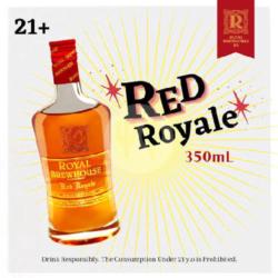 [ 21] Whisky Royal Brewhouse - Red Royale 350 Ml   (free 1 Coca Cola)