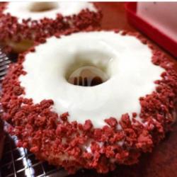 Donat Vanilla Red Velvet - Spesial Merdeka