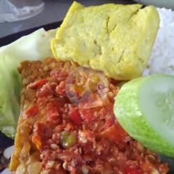 Lalapan Tempe Penyet Tahu Sambal Terasi