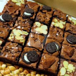 Brownies Fudgy Shiny Crust Sekat