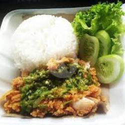 Paket Geprek Sambel Ijo (sayap)