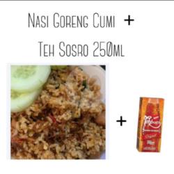 Nasi Goreng Cumi   Teh Cup