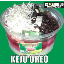 Es Pisang Ijo Keju Oreo