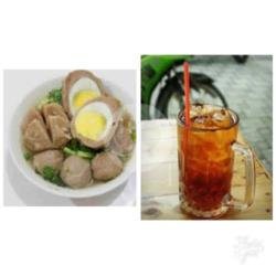 Bakso Urat   Telor Dan Esteh Manis