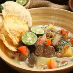 Soto Daging Sapi Porsi Berdua