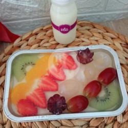 Puding Susu Buah  Alfoil 300ml