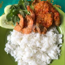 Nasi Ayam Geprek Udang Tepung