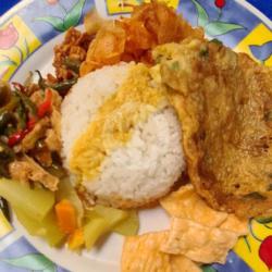 Nasi Sayur Telur Dadar