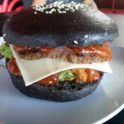 Double Beef Burger Black Keju