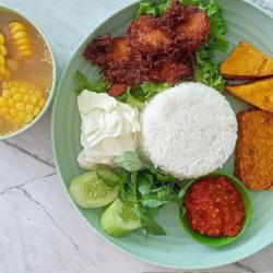 Nasi Ayam Kalasan   Sayur Asem