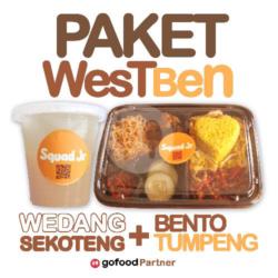 Paket Westben Squad Jr(wedang Sekoteng Jahe Wangi   Bento Tumpeng Nasi Kuning Ayam Goreng)