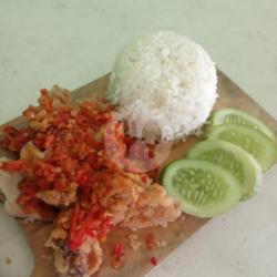 Chiken Geprek   Nasi