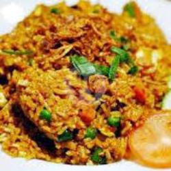 Nasi Goreng Ati Ampela Pedas   Krupuk