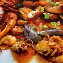 Kepiting, Kerang Ijo, Udang, Cumi Rica Rica