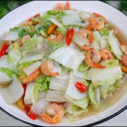 Tumis Sawi Putih Udang