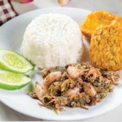 Paket Nasi Cumi Sambal Hijau