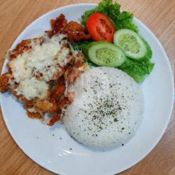 Nasi Ayam Geprek Mozzarella